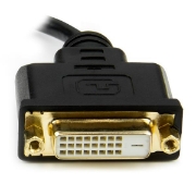 Picture of StarTech.com 8 in (20cm) Mini HDMI to DVI Cable - DVI-D to HDMI Cable (1920x1200p) - 19 Pin HDMI Mini Male to DVI-D Female - Digital Monitor Cable Adapter M/F - Mini HDMI to DVI Adapter