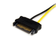 Picture of StarTech.com 6in SATA Power to 8 Pin PCI Express Video Card Power Cable Adapter