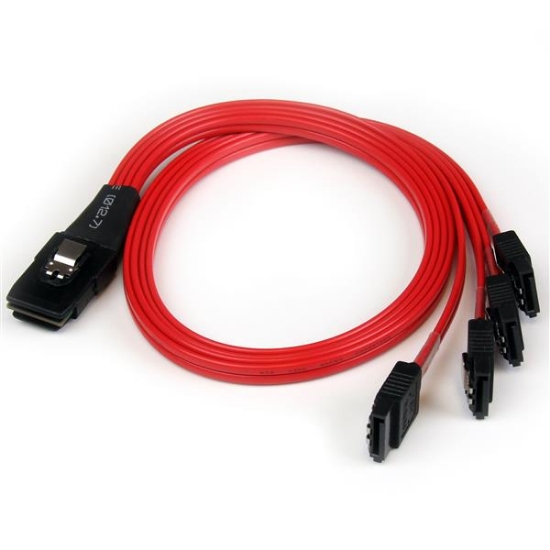 Picture of StarTech.com 50cm SFF-8087 to 4x SATA - Internal Mini SAS to SATA Reverse Cable