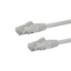 Picture of StarTech.com 2m CAT6 Ethernet Cable - White CAT 6 Gigabit Ethernet Wire -650MHz 100W PoE RJ45 UTP Network/Patch Cord Snagless w/Strain Relief Fluke Tested/Wiring is UL Certified/TIA