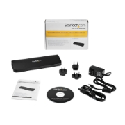 Picture of StarTech.com Dual-Monitor USB 3.0 Docking Station with HDMI & DVI/VGA~Dual Monitor USB 3.0 Laptop Docking Station with HDMI/DVI/VGA, 3x USB-A Hub, GbE, Audio, Universal Type-A Dock for Windows/macOS/ChromeOS - TAA Compliant