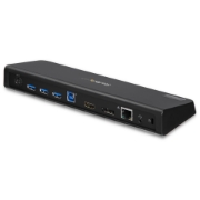 Picture of StarTech.com USB 3.0 Docking Station Dual Monitor with HDMI & 4K DisplayPort - USB 3.0 to 4x USB-A, Ethernet, HDMI and DP - USB Type A Universal Laptop Docking Station for Mac & Windows