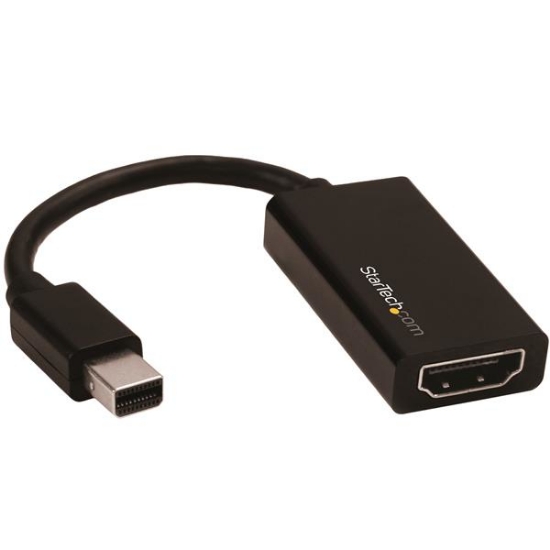 Picture of StarTech.com Mini DisplayPort to HDMI Adapter - Active mDP 1.4 to HDMI 2.0 Video Converter - 4K 60Hz - Mini DP or Thunderbolt 1/2 Mac/PC to HDMI Monitor/TV/Display - mDP to HDMI Dongle