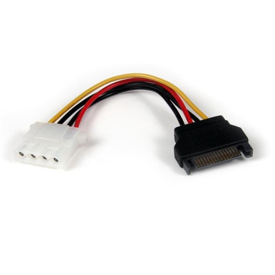 Picture of StarTech.com 6in SATA to LP4 Power Cable Adapter - F/M