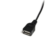 Picture of StarTech.com 1 ft Mini USB 2.0 Cable - USB A to Mini B F/M