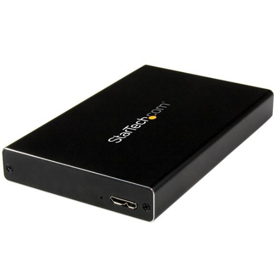 Picture of StarTech.com USB 3.0 Universal 2.5in SATA III or IDE Hard Drive Enclosure with UASP - Portable External SSD / HDD