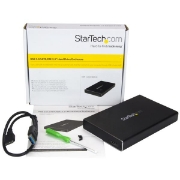 Picture of StarTech.com USB 3.0 Universal 2.5in SATA III or IDE Hard Drive Enclosure with UASP - Portable External SSD / HDD