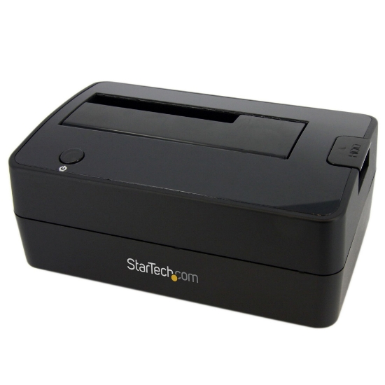 Picture of StarTech.com Single Bay USB 3.0 to SATA Hard Drive Docking Station, USB 3.0 (5 Gbps) Hard Drive Dock, External 2.5/3.5" SATA I/II/III HDD/SSD Docking Station, Top-Loading Hard Drive Bay