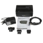 Picture of StarTech.com Single Bay USB 3.0 to SATA Hard Drive Docking Station, USB 3.0 (5 Gbps) Hard Drive Dock, External 2.5/3.5" SATA I/II/III HDD/SSD Docking Station, Top-Loading Hard Drive Bay