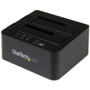 Picture of StarTech.com Standalone Hard Drive Duplicator, Dual Bay HDD/SSD Cloner/Copier, USB 3.1 (10Gbps) to SATA III HDD/SSD Docking Station, Hard Disk Duplicator Dock, Hard Drive Cloner