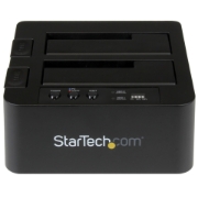Picture of StarTech.com Standalone Hard Drive Duplicator, Dual Bay HDD/SSD Cloner/Copier, USB 3.1 (10Gbps) to SATA III HDD/SSD Docking Station, Hard Disk Duplicator Dock, Hard Drive Cloner