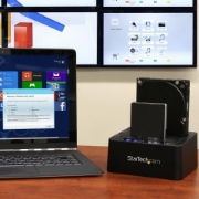 Picture of StarTech.com Standalone Hard Drive Duplicator, Dual Bay HDD/SSD Cloner/Copier, USB 3.1 (10Gbps) to SATA III HDD/SSD Docking Station, Hard Disk Duplicator Dock, Hard Drive Cloner