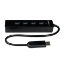 Picture of StarTech.com 4 Port Portable SuperSpeed USB 3.0 Hub with Built-in Cable~4 Port Portable SuperSpeed USB 3.0 Hub with Built-in Cable - 5Gbps