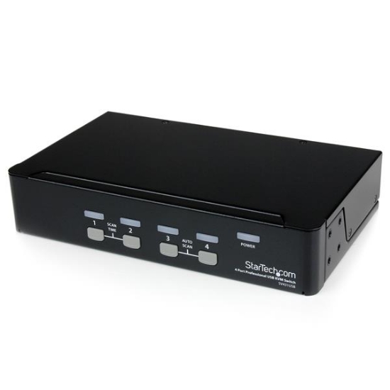 Picture of StarTech.com 4 Port Professional VGA USB KVM Switch with Hub
