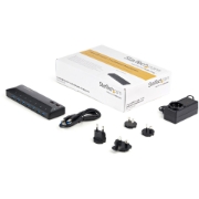 Picture of StarTech.com 7-Port USB 3.0 Hub plus Dedicated Charging Ports - 2 x 2.4A Ports~7-Port USB 3.0 Hub (5Gbps) plus Dedicated Charging Ports - 2 x 2.4A Ports