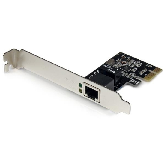 Picture of StarTech.com 1 Port PCI Express PCIe Gigabit Network Server Adapter NIC Card - Dual Profile