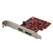 Picture of StarTech.com 2-Port USB 3.1 (10Gbps) and eSATA PCIe Card - 1x USB-A and 1x eSATA