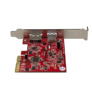 Picture of StarTech.com 2-Port USB 3.1 (10Gbps) and eSATA PCIe Card - 1x USB-A and 1x eSATA