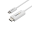 Picture of StarTech.com 3ft (1m) USB C to HDMI Cable - 4K 60Hz USB Type C to HDMI 2.0 Video Adapter Cable - Thunderbolt 3 Compatible - Laptop to HDMI Monitor/Display - DP 1.2 Alt Mode HBR2 - White