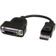 Picture of StarTech.com DisplayPort to DVI Adapter - Active DisplayPort to DVI-D Adapter/Video Converter 1080p - DP 1.2 to DVI Monitor Cable Adapter Dongle - DP to DVI Adapter - Latching DP Connector