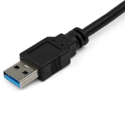 Picture of StarTech.com USB to Ethernet Adapter, USB 3.0 to 10/100/1000 Gigabit Ethernet LAN Converter for Laptops, 11.8in/30cm Attached Cable, USB to RJ45 Adapter, NIC Adapter, USB Network Adapter