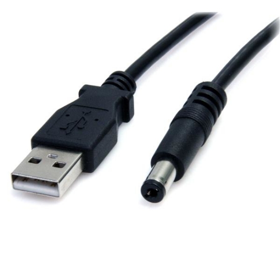Picture of StarTech.com USB to 5.5mm Power Cable - Type M Barrel - 3 ft
