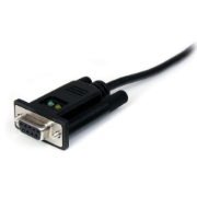 Picture of StarTech.com 6ft (1.8m) 1-Port USB to Serial RS232 Adapter, FTDI DB9 Serial DCE Adapter Cable, Null Modem, USB 2.0 - TAA