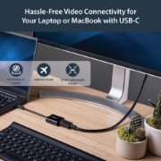 Picture of StarTech.com USB C to DisplayPort Adapter - 4K 60Hz/8K 30Hz - USB Type-C to DP 1.4 HBR2 Adapter Dongle - Compact USB-C (DP Alt Mode) Monitor Video Converter - Thunderbolt 3 Compatible
