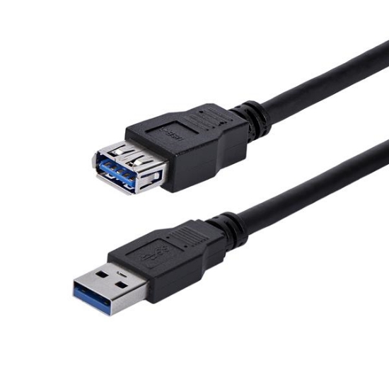 Picture of StarTech.com 1m Black SuperSpeed USB 3.0 Extension Cable A to A - M/F