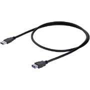 Picture of StarTech.com 1m Black SuperSpeed USB 3.0 Extension Cable A to A - M/F