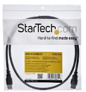 Picture of StarTech.com 1m Black SuperSpeed USB 3.0 Extension Cable A to A - M/F