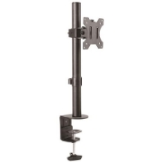 Picture of StarTech.com Single Monitor Desk Mount - Single Screen Heavy Duty Pole Mount for up to 8kg VESA Compatible Displays - Ergonomic Height Adjustable Monitor Arm Mount - Desk Clamp/Grommet
