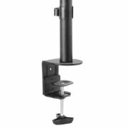 Picture of StarTech.com Single Monitor Desk Mount - Single Screen Heavy Duty Pole Mount for up to 8kg VESA Compatible Displays - Ergonomic Height Adjustable Monitor Arm Mount - Desk Clamp/Grommet
