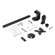 Picture of StarTech.com Single Monitor Desk Mount - Single Screen Heavy Duty Pole Mount for up to 8kg VESA Compatible Displays - Ergonomic Height Adjustable Monitor Arm Mount - Desk Clamp/Grommet