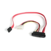 Picture of StarTech.com 18in SAS 29 Pin to SATA Cable with LP4 Power