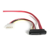 Picture of StarTech.com 18in SAS 29 Pin to SATA Cable with LP4 Power