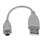 Picture of StarTech.com 6in Mini USB 2.0 Cable - A to Mini B