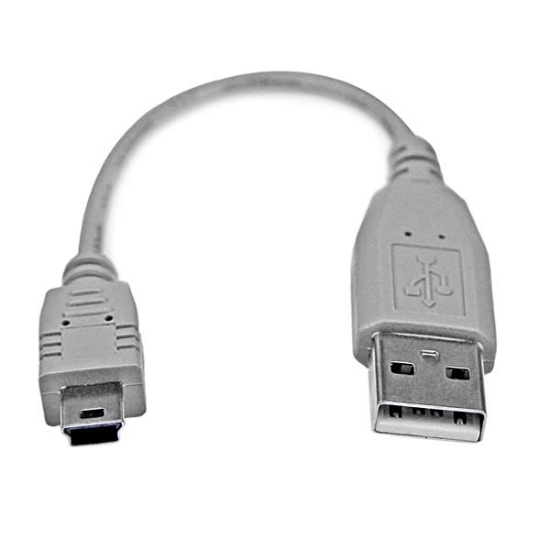 Picture of StarTech.com 6in Mini USB 2.0 Cable - A to Mini B