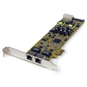 Picture of StarTech.com Dual Port PCI Express Gigabit Ethernet PCIe Network Card Adapter - PoE/PSE