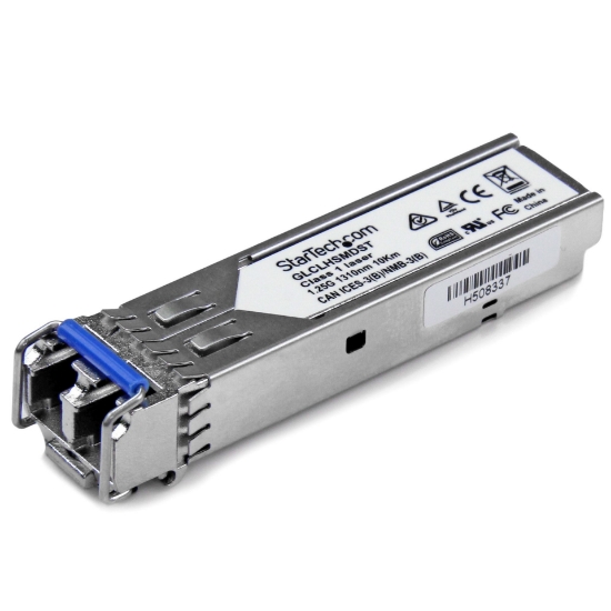 Picture of StarTech.com Cisco GLC-LH-SMD Compatible SFP Transceiver Module - 1000BASE-LX/LH~Cisco GLC-LH-SMD Compatible SFP Module - 1000BASE-LX/LH - 1GbE Single Mode Fiber SMF Optic Transceiver - 1GE Gigabit Ethernet SFP - LC 10km - 1310nm - DDM Cisco Firepower, ASR920, IE2000