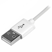 Picture of StarTech.com 1 m (3 ft.) USB to Lightning Cable - iPhone / iPad / iPod Charger Cable - High Speed Charging Lightning to USB Cable - Apple MFi Certified - White