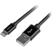 Picture of StarTech.com 2 m (6 ft.) USB to Lightning Cable - Long iPhone / iPad / iPod Charger Cable - Lightning to USB Cable - Apple MFi Certified - Black