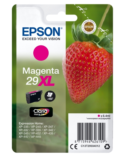 Picture of Epson Strawberry Singlepack Magenta 29XL Claria Home Ink