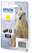 Picture of Epson Polar bear Singlepack Yellow 26 Claria Premium Ink