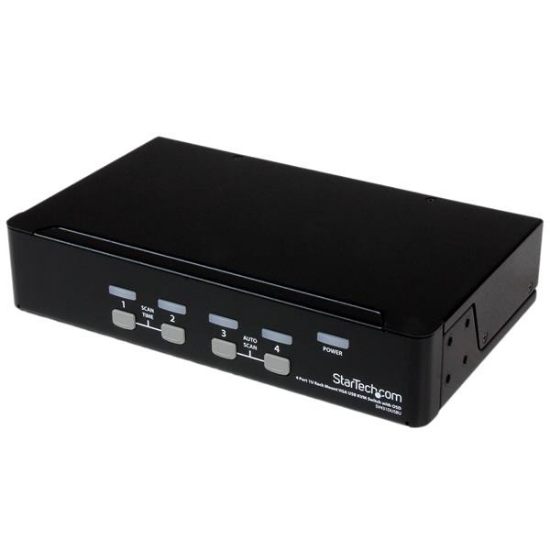 Picture of StarTech.com 4 Port 1U Rackmount USB KVM Switch with OSD