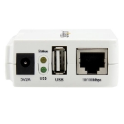 Picture of StarTech.com 1 Port USB Wireless N Network Print Server with 10/100 Mbps Ethernet Port - 802.11 b/g/n