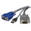 Image de StarTech.com Câble KVM ultrafin 2 en 1 USB VGA -1,8 m