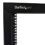 Picture of StarTech.com 2-Post 42U Mobile Open Frame Server Rack, Two Post 19in Network Rack with Wheels, Rolling Open Rack for AV/Data/Media/IT Equipment, Computer Rack for Home/Office Spaces - Casters Included