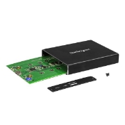 Picture of StarTech.com Dual-Slot Drive Enclosure for M.2 SATA SSDs - USB 3.1 (10Gbps) - RAID