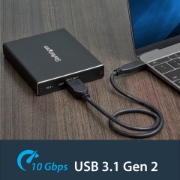 Picture of StarTech.com Dual-Slot Drive Enclosure for M.2 SATA SSDs - USB 3.1 (10Gbps) - RAID